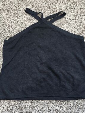 Banana Republic Size Large Halter Top Black